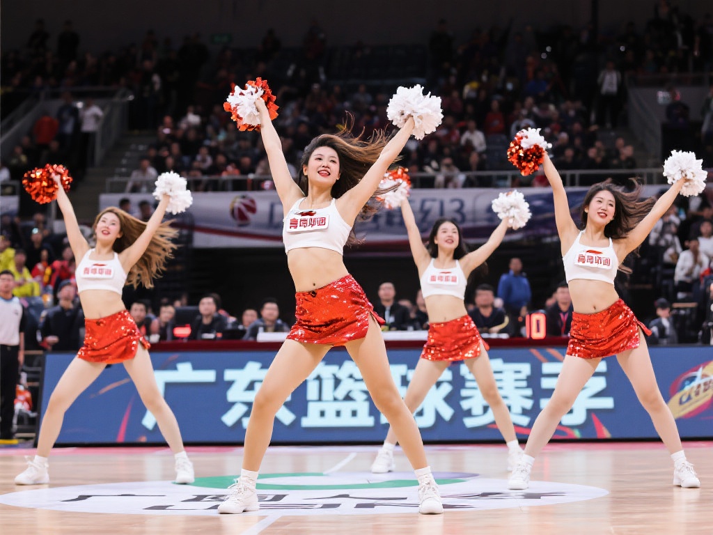 广东男篮主场啦啦队舞蹈日常曝光:活力四射气场全开 一个典型例子是某场比赛中,啦啦队特意设计